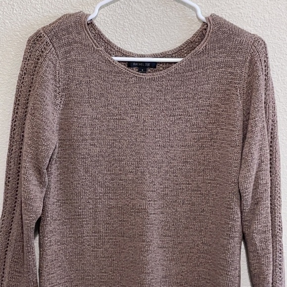 Rachel Zoe Tan Knit Sweater Size S - Picture 2 of 14